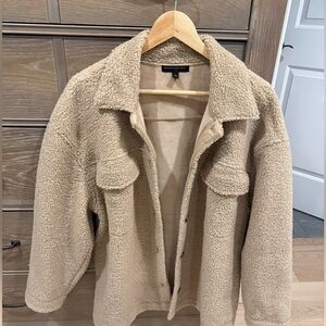 Banana Republic Cream Sherpa Jacket XL